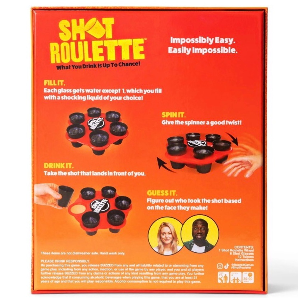Shot Roulette by Buzzed Games NEW - Picture 2 of 2